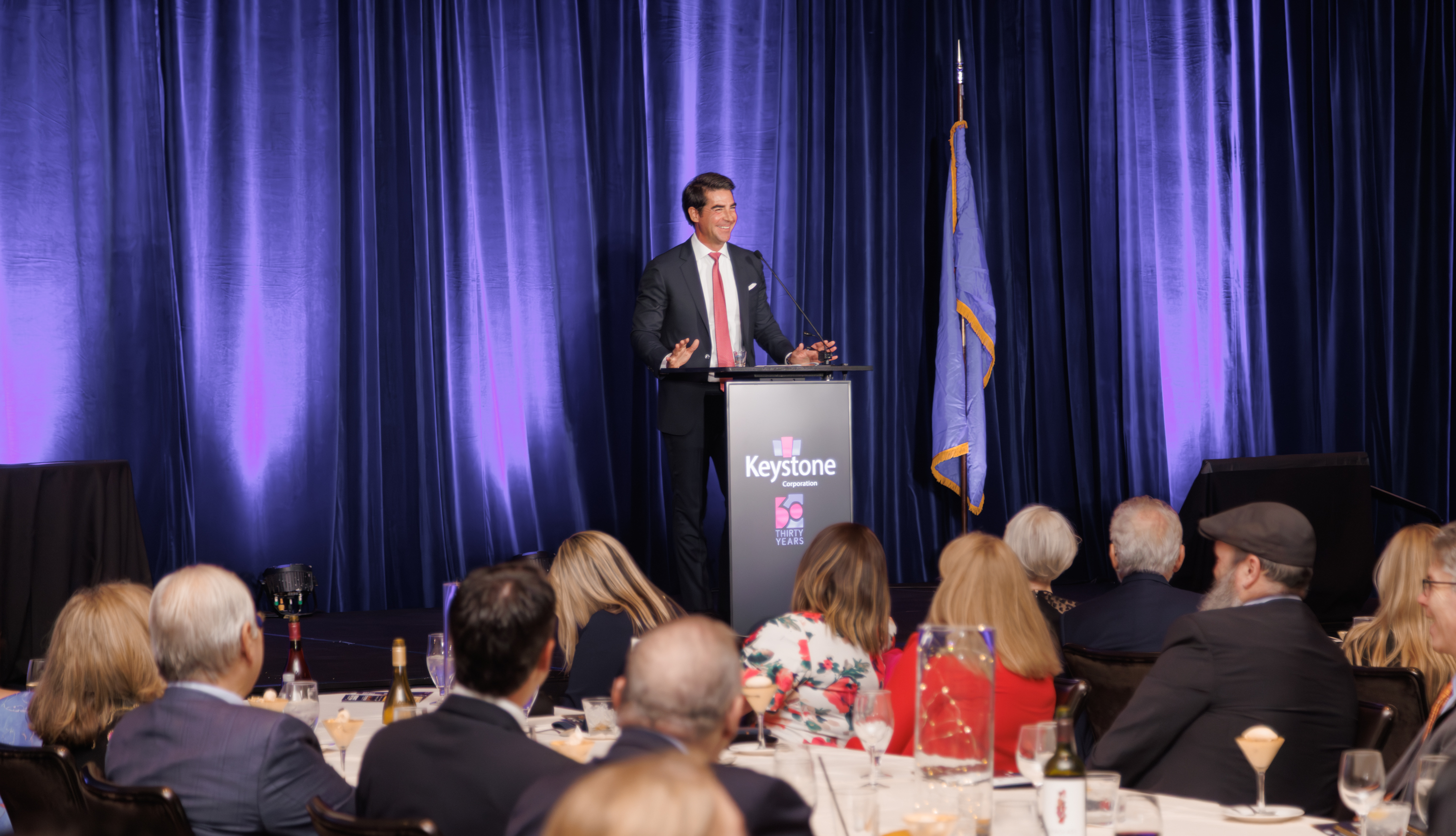 Keystone Annual Dinner — speaker at podium