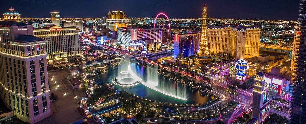 The Las Vegas Strip at night